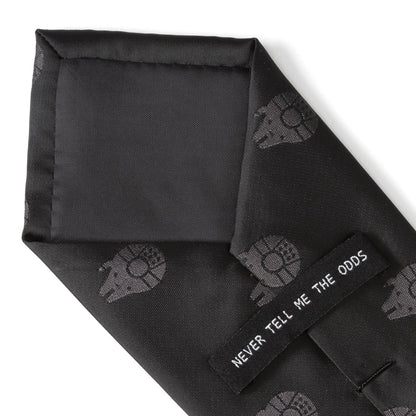 Star Wars Millennium Falcon Black Tonal Tie - My Men's Shop