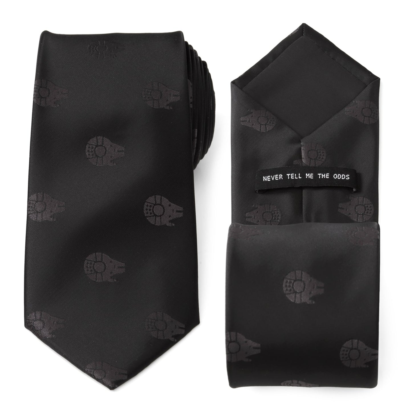 Star Wars Millennium Falcon Black Tonal Tie - My Men's Shop