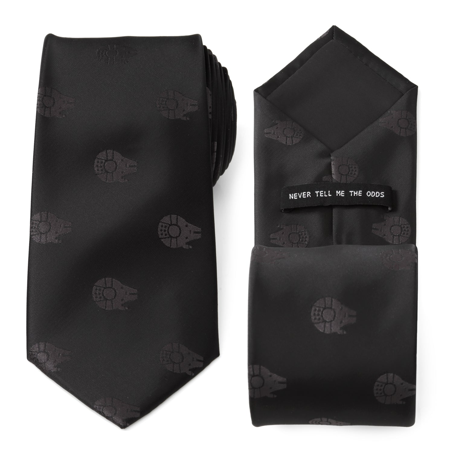 Star Wars Millennium Falcon Black Tonal Tie - My Men's Shop