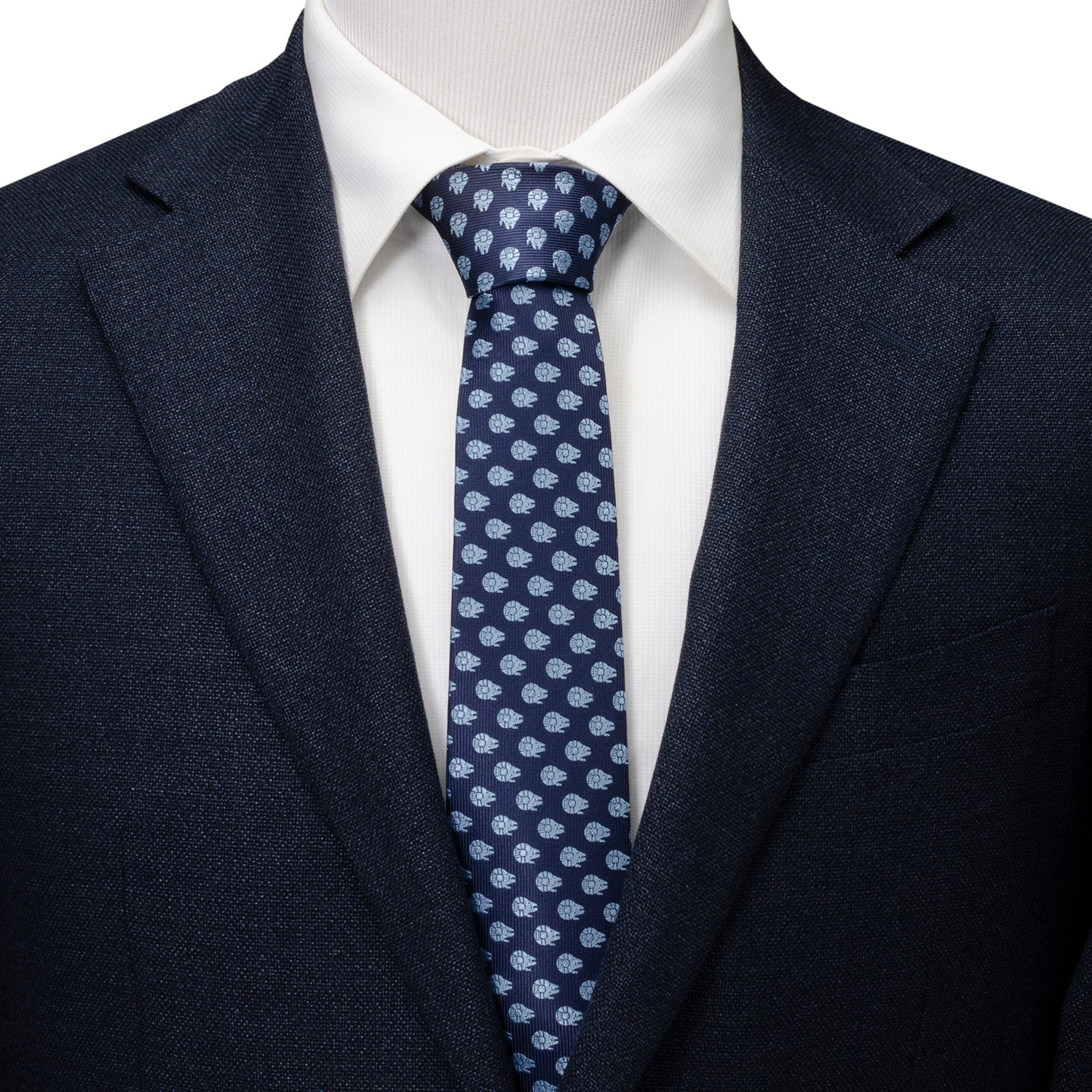 Star Wars Millennium Falcon Blue Tonal Tie - My Men's Shop