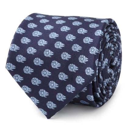 Star Wars Millennium Falcon Blue Tonal Tie - My Men's Shop