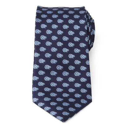 Star Wars Millennium Falcon Blue Tonal Tie - My Men's Shop