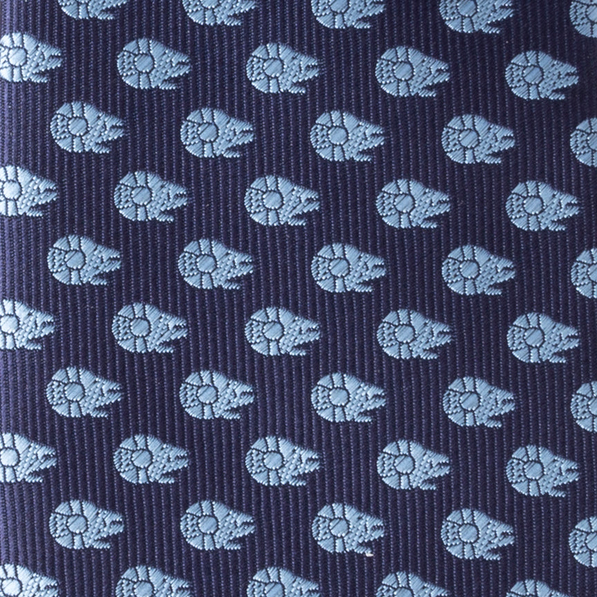 Star Wars Millennium Falcon Blue Tonal Tie - My Men's Shop
