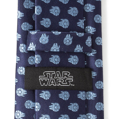 Star Wars Millennium Falcon Blue Tonal Tie - My Men's Shop