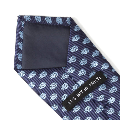 Star Wars Millennium Falcon Blue Tonal Tie - My Men's Shop