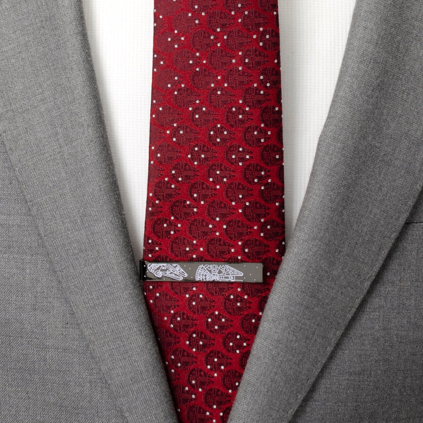 Star Wars Millennium Falcon Black and White Tie Bar - My Men's Shop