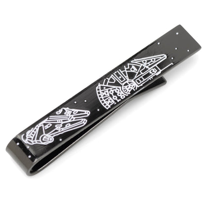 Star Wars Millennium Falcon Black and White Tie Bar - My Men's Shop