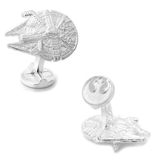 Star Wars Millennium Falcon Sterling Silver 3D Cufflinks - My Men's Shop