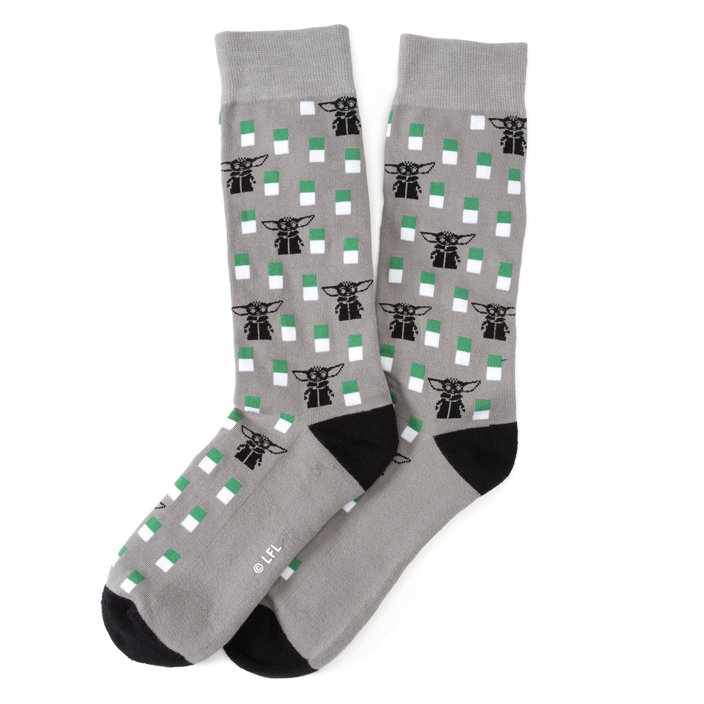 Star Wars Mandalorian Dress Socks 3-Pack and Mythosaur Lapel Pin Gift Set - My Men's Shop