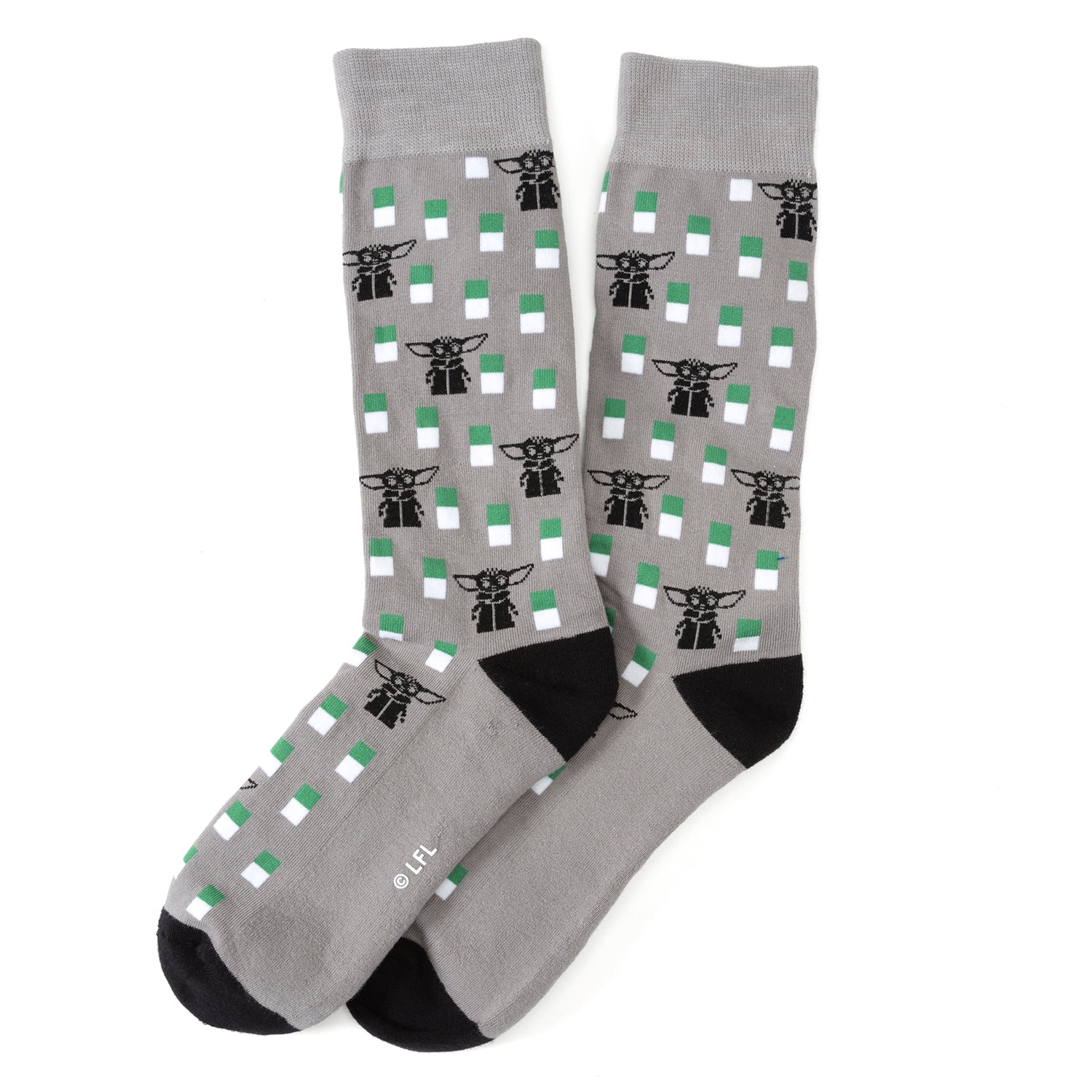 Star Wars Mandalorian Dress Socks 3-Pack and Mythosaur Lapel Pin Gift Set - My Men's Shop