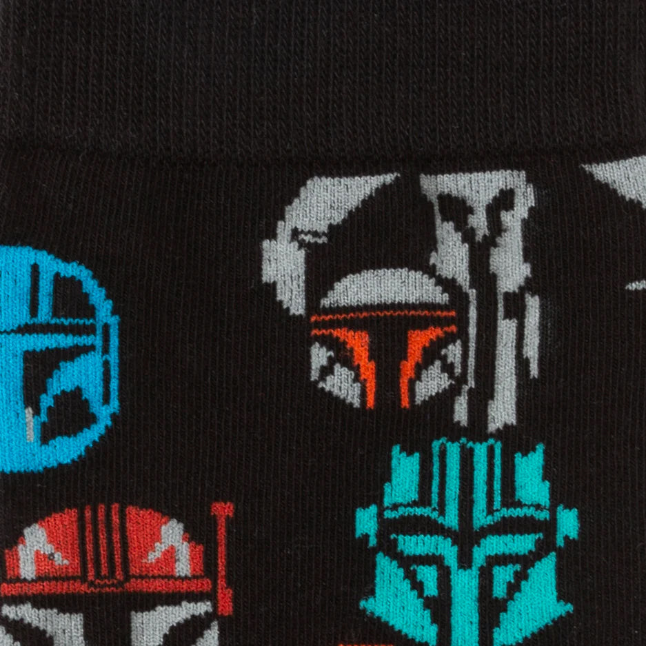Star Wars Mandalorian and Mythosaur Multicolored Navy Dress Socks and Lapel Pin Gift Set - My Men's Shop