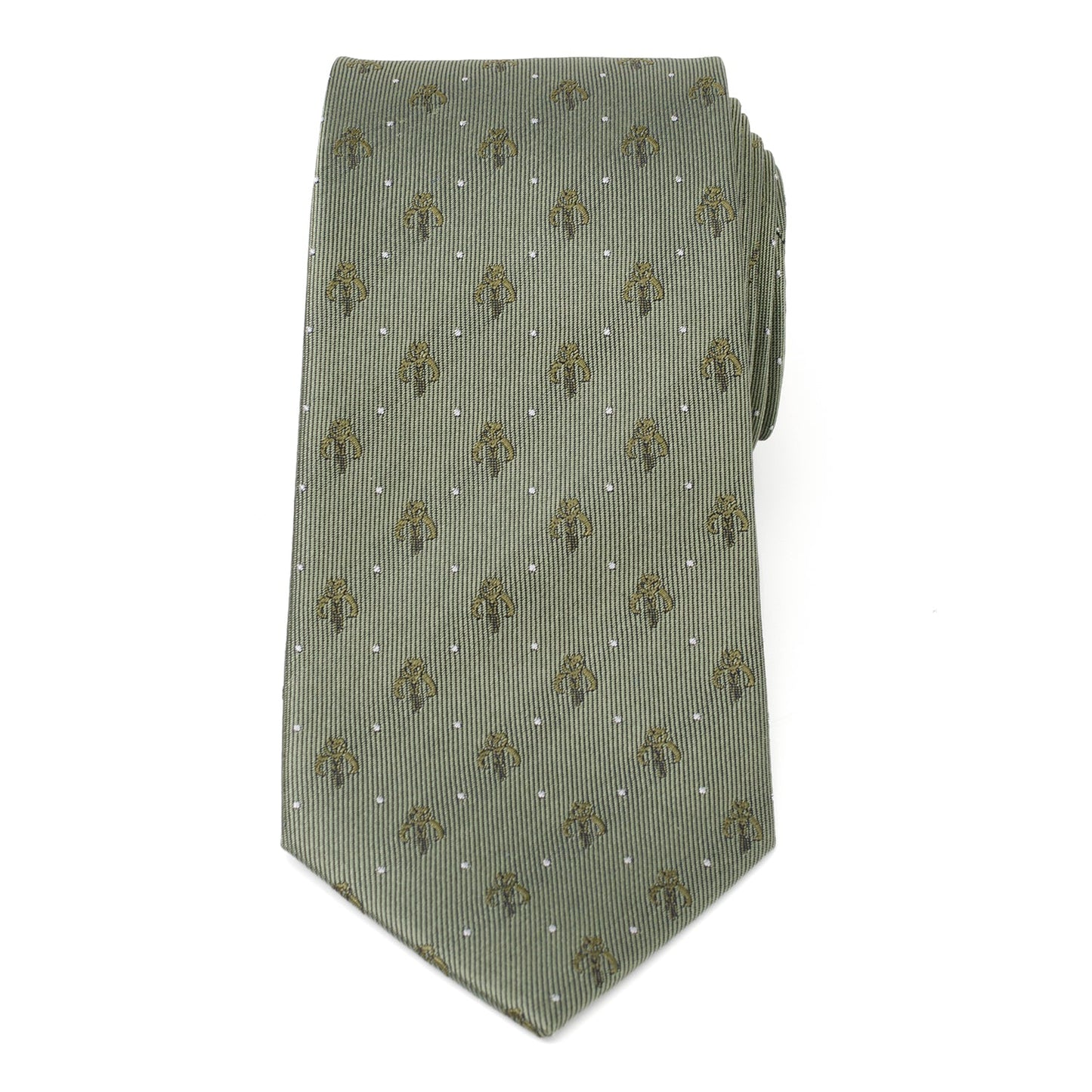 Star Wars Mandalorian Dotted Sage Green Tie - My Men's Shop