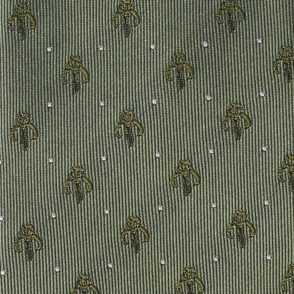 Star Wars Mandalorian Dotted Sage Green Tie - My Men's Shop