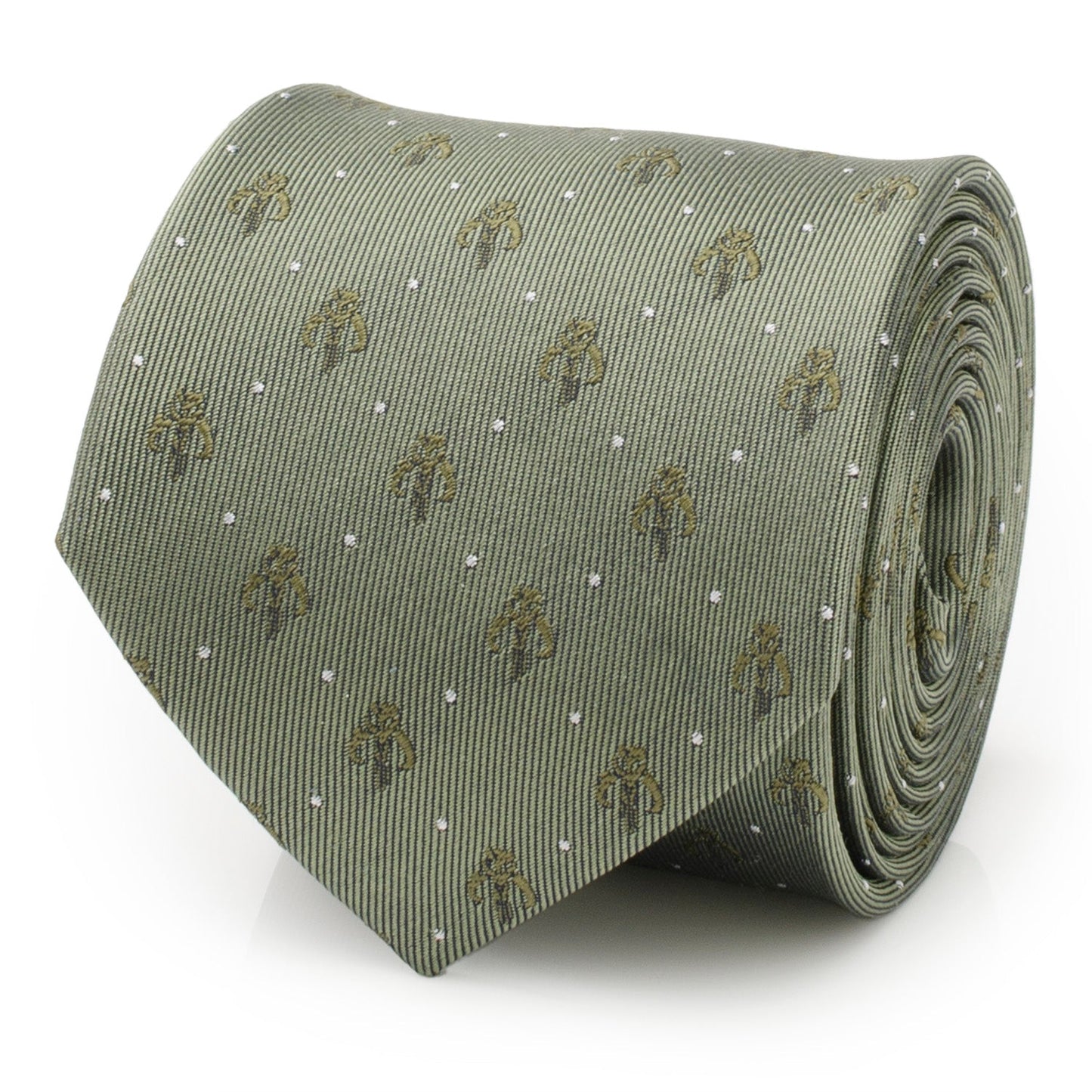 Star Wars Mandalorian Dotted Sage Green Tie - My Men's Shop