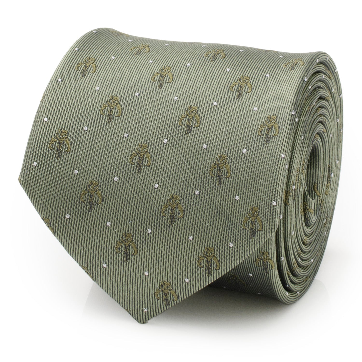 Star Wars Mandalorian Dotted Sage Green Tie - My Men's Shop