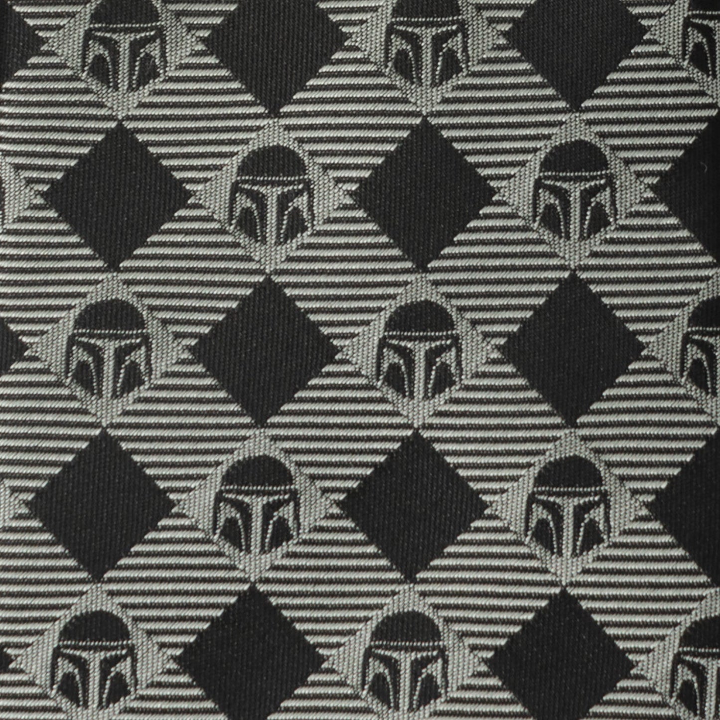 Star Wars Mandalorian Black and Gray Plaid Tie - My Men's Shop