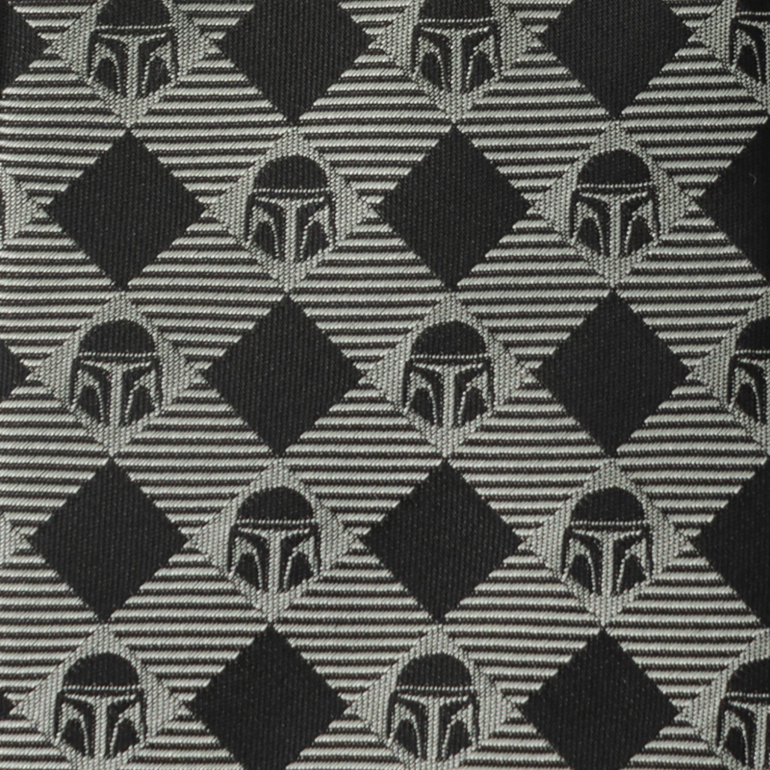 Star Wars Mandalorian Black and Gray Plaid Tie - My Men's Shop