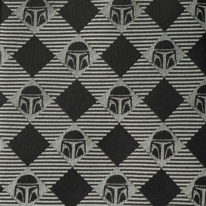 Star Wars Mandalorian Black and Gray Plaid Tie - My Men's Shop