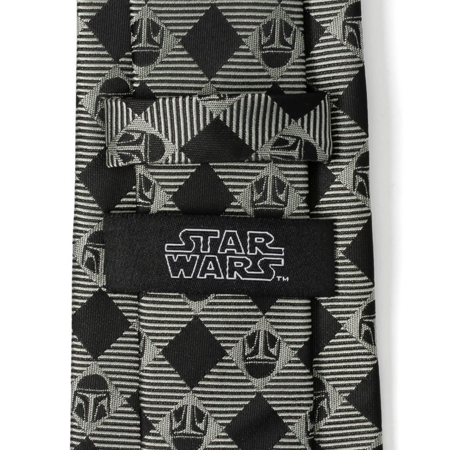 Star Wars Mandalorian Black and Gray Plaid Tie - My Men's Shop