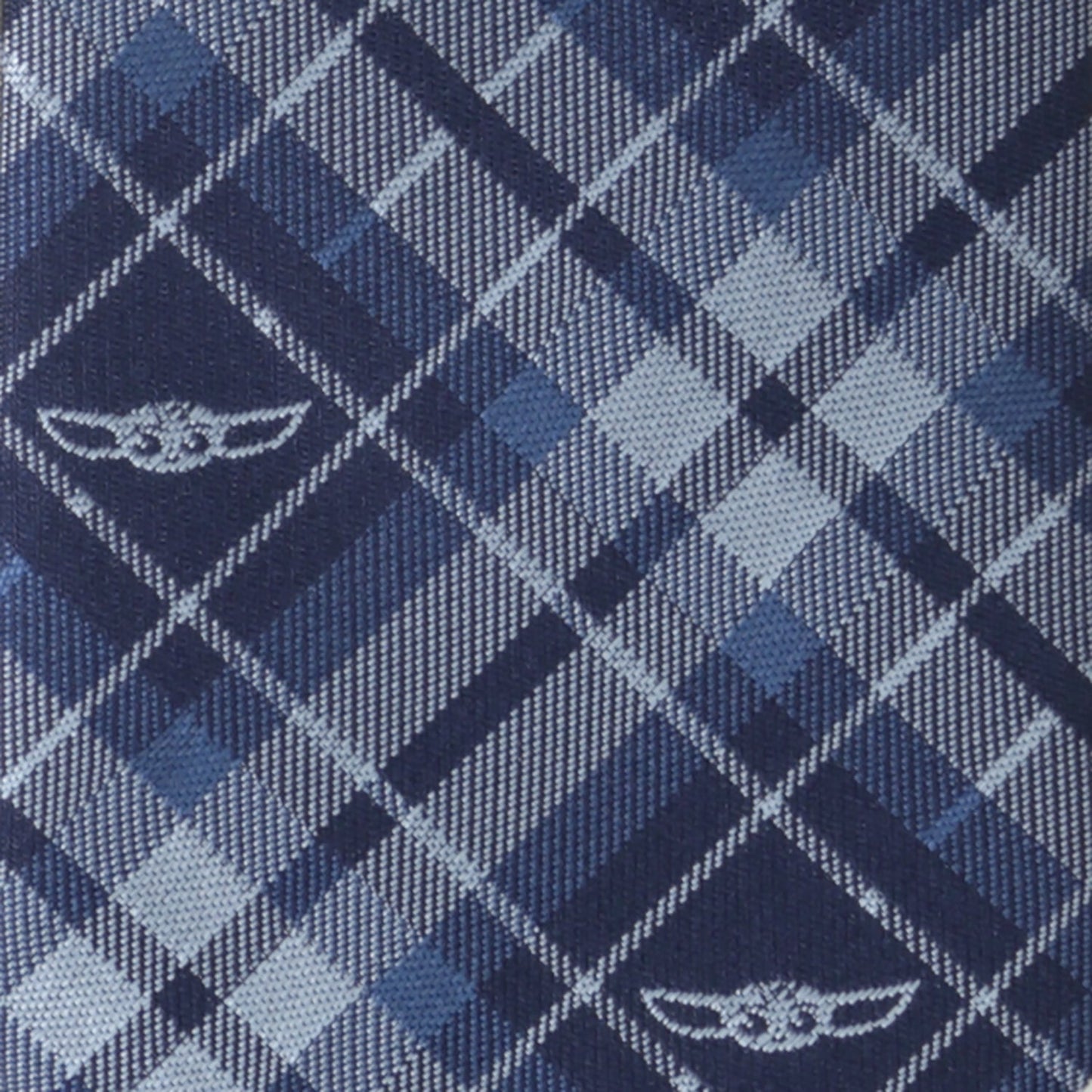 Corbata a cuadros azul de Grogu de Star Wars