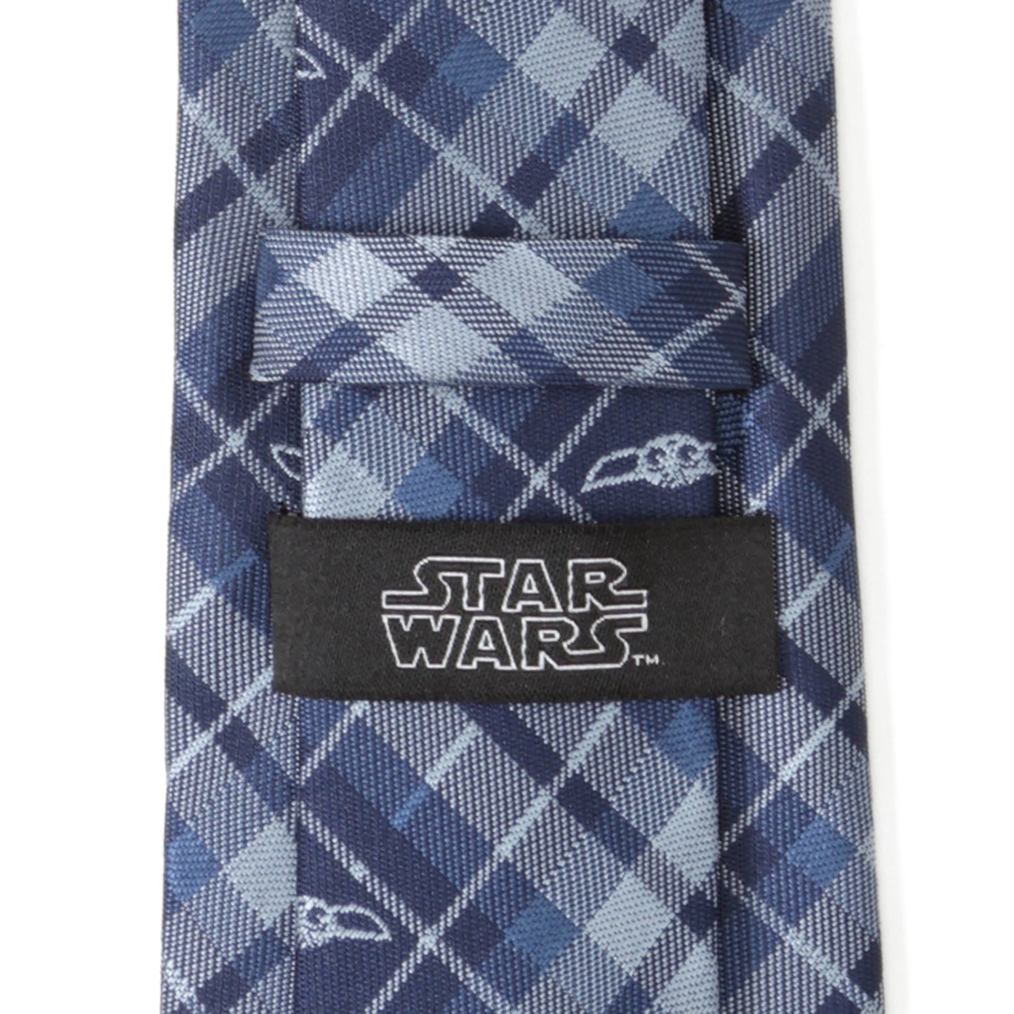 Corbata a cuadros azul de Grogu de Star Wars
