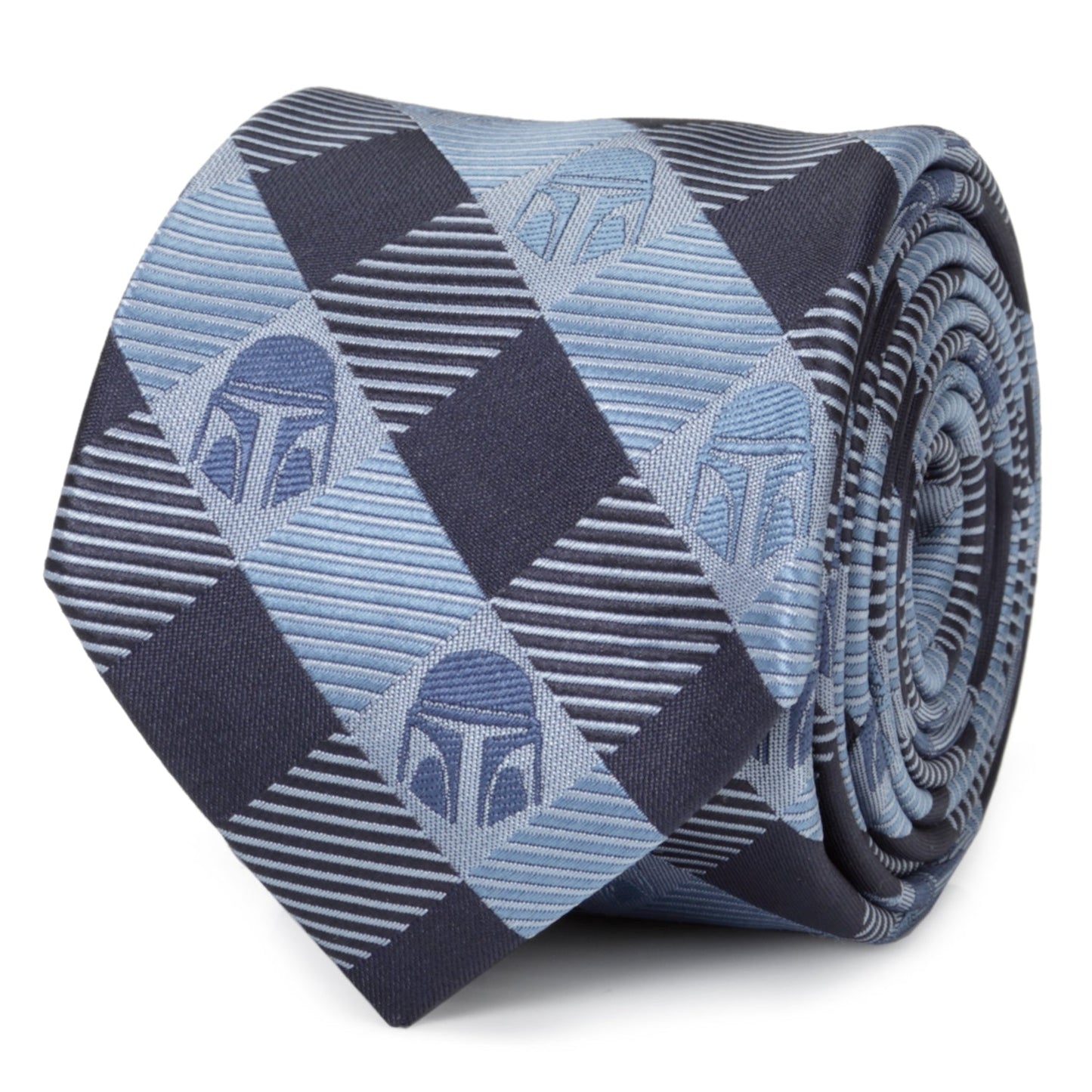 Star Wars Mandalorian Blue and Black Plaid Tie - My Men's Shop