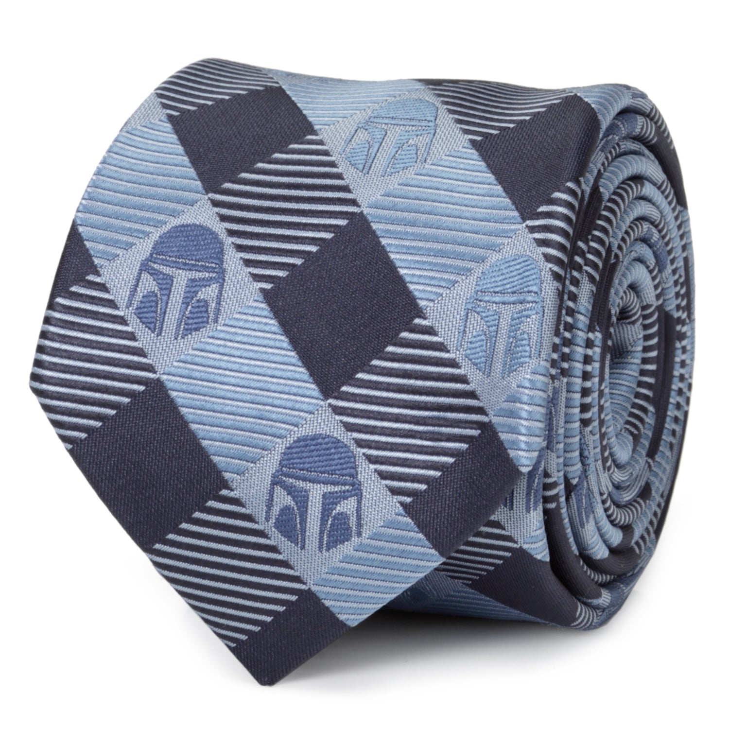 Star Wars Mandalorian Blue and Black Plaid Tie - My Men's Shop