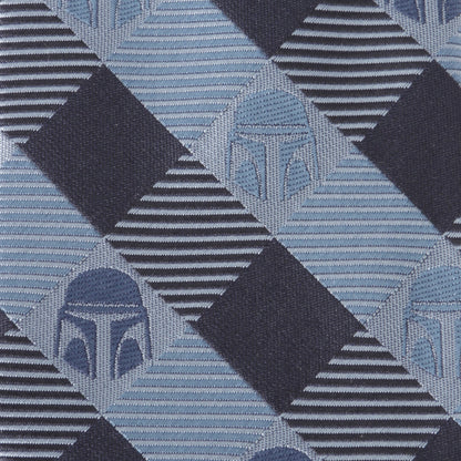 Star Wars Mandalorian Blue and Black Plaid Tie - My Men's Shop
