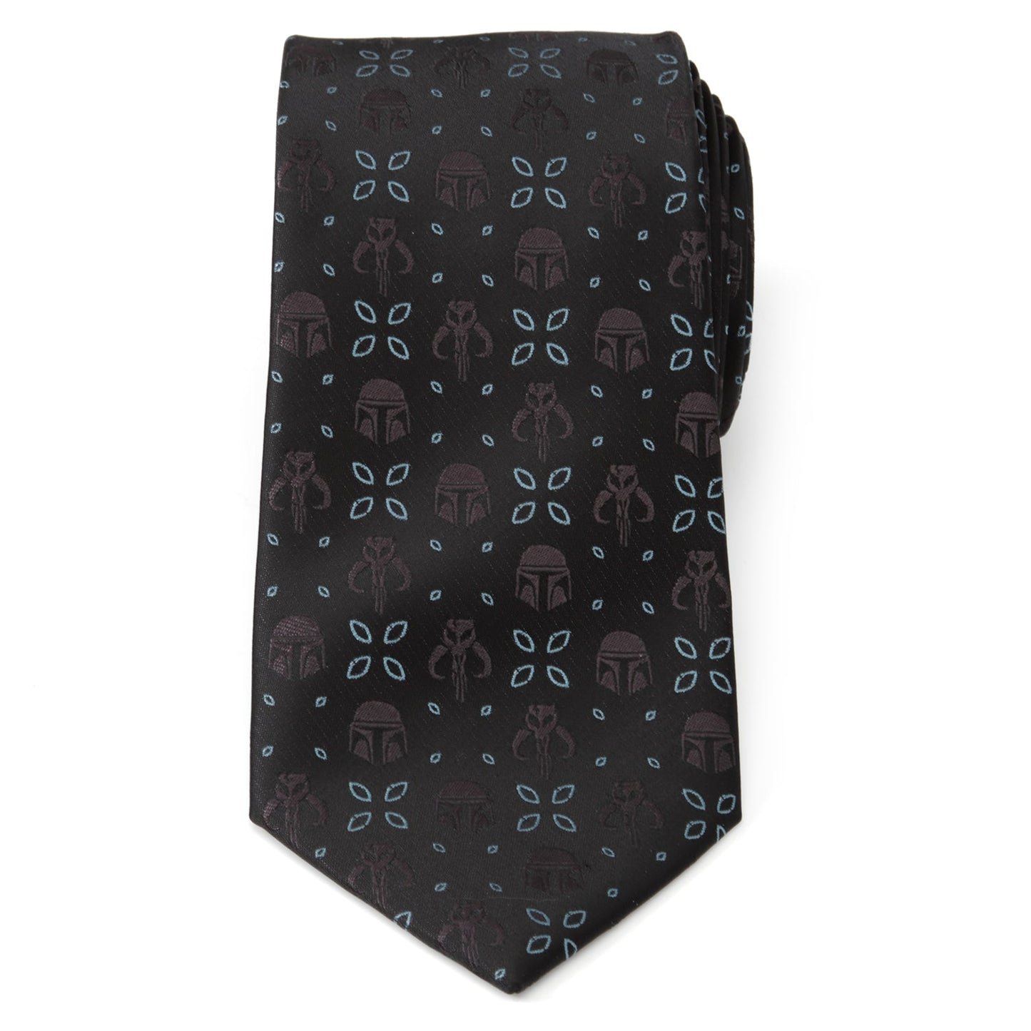 Corbata negra con motivo de Star Wars Mandalorian
