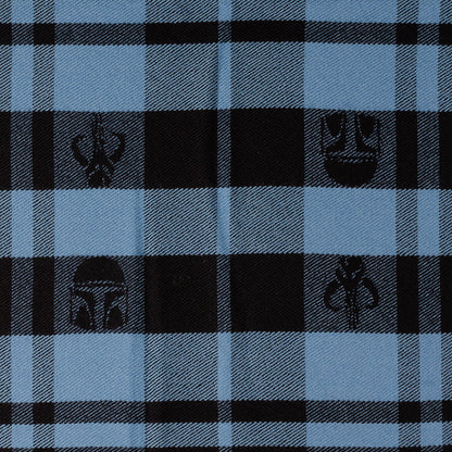Star Wars Mandalorian Blue Tartan Scarf - My Men's Shop