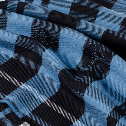 Star Wars Mandalorian Blue Tartan Scarf - My Men's Shop