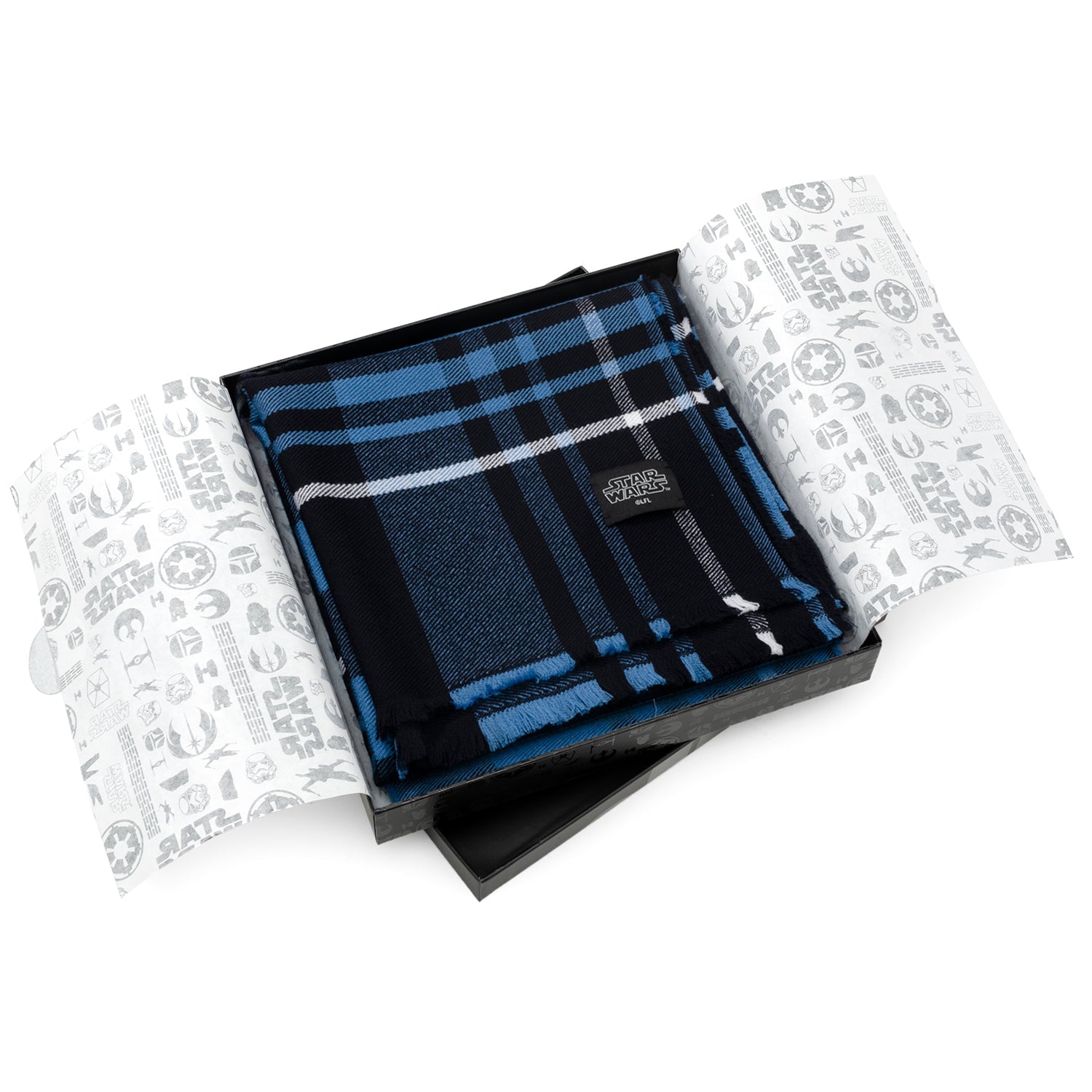 Star Wars Mandalorian Blue Tartan Scarf - My Men's Shop