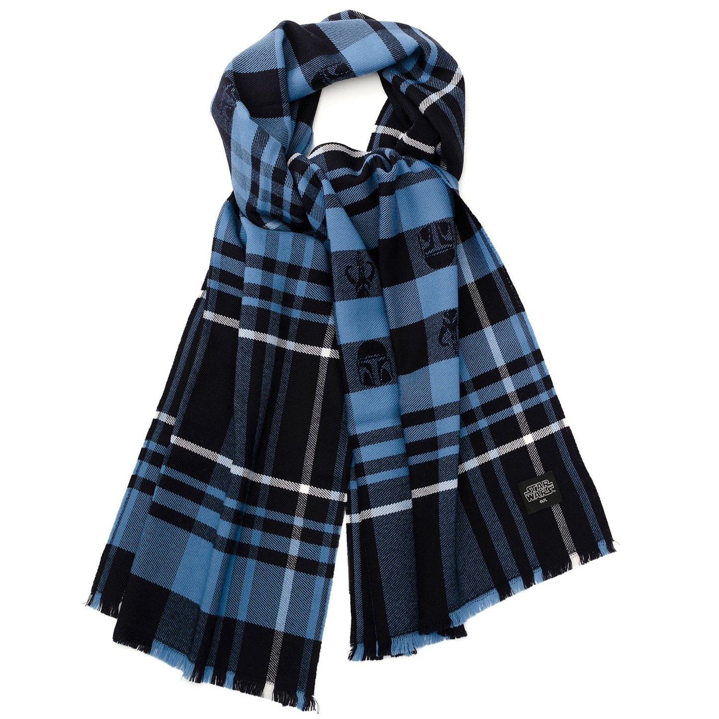 Star Wars Mandalorian Blue Tartan Scarf - My Men's Shop