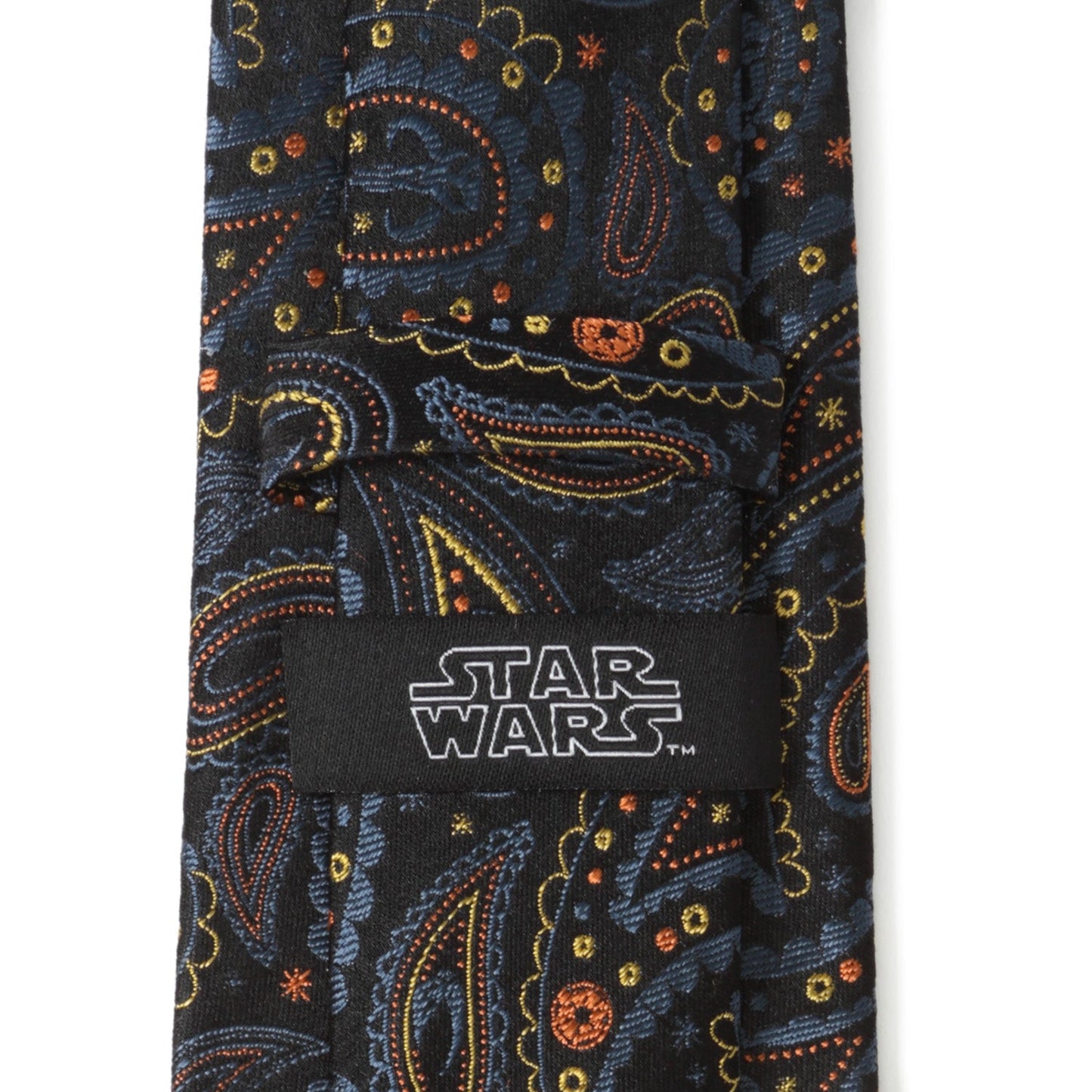 Corbata negra de cachemir mandaloriana de Star Wars