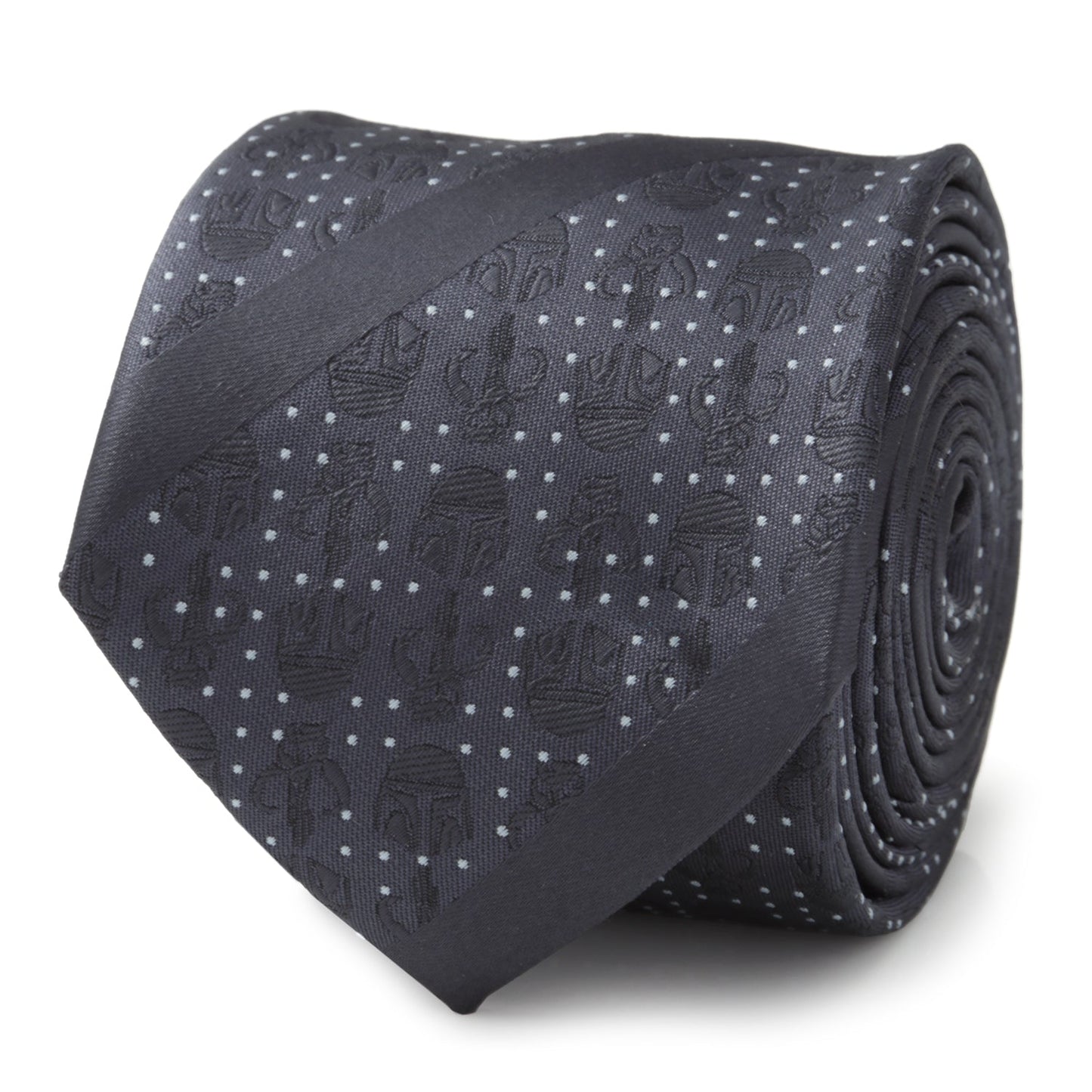 Star Wars Mandalorian Blue Dotted Striped Tie - My Men's Shop