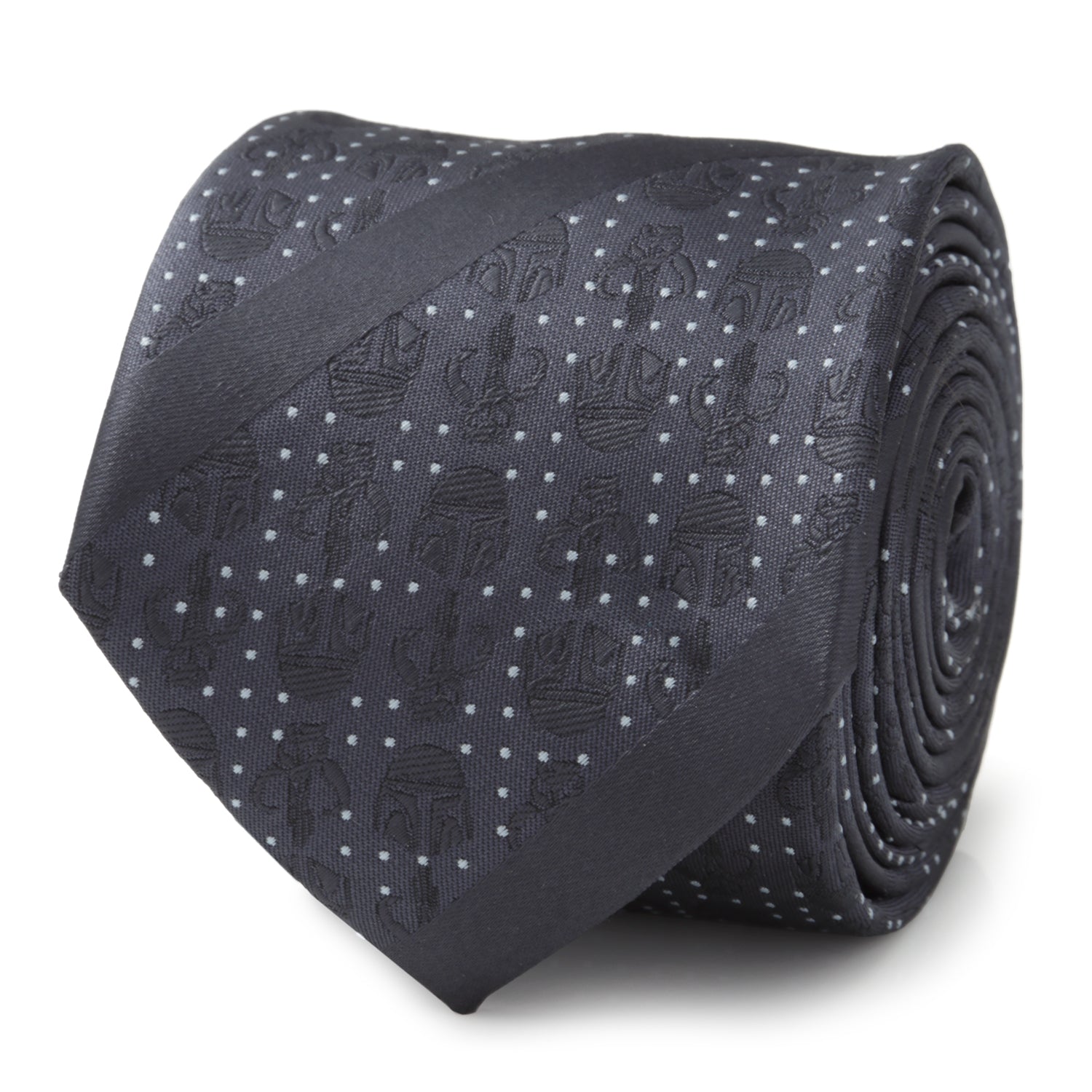 Star Wars Mandalorian Blue Dotted Striped Tie - My Men's Shop