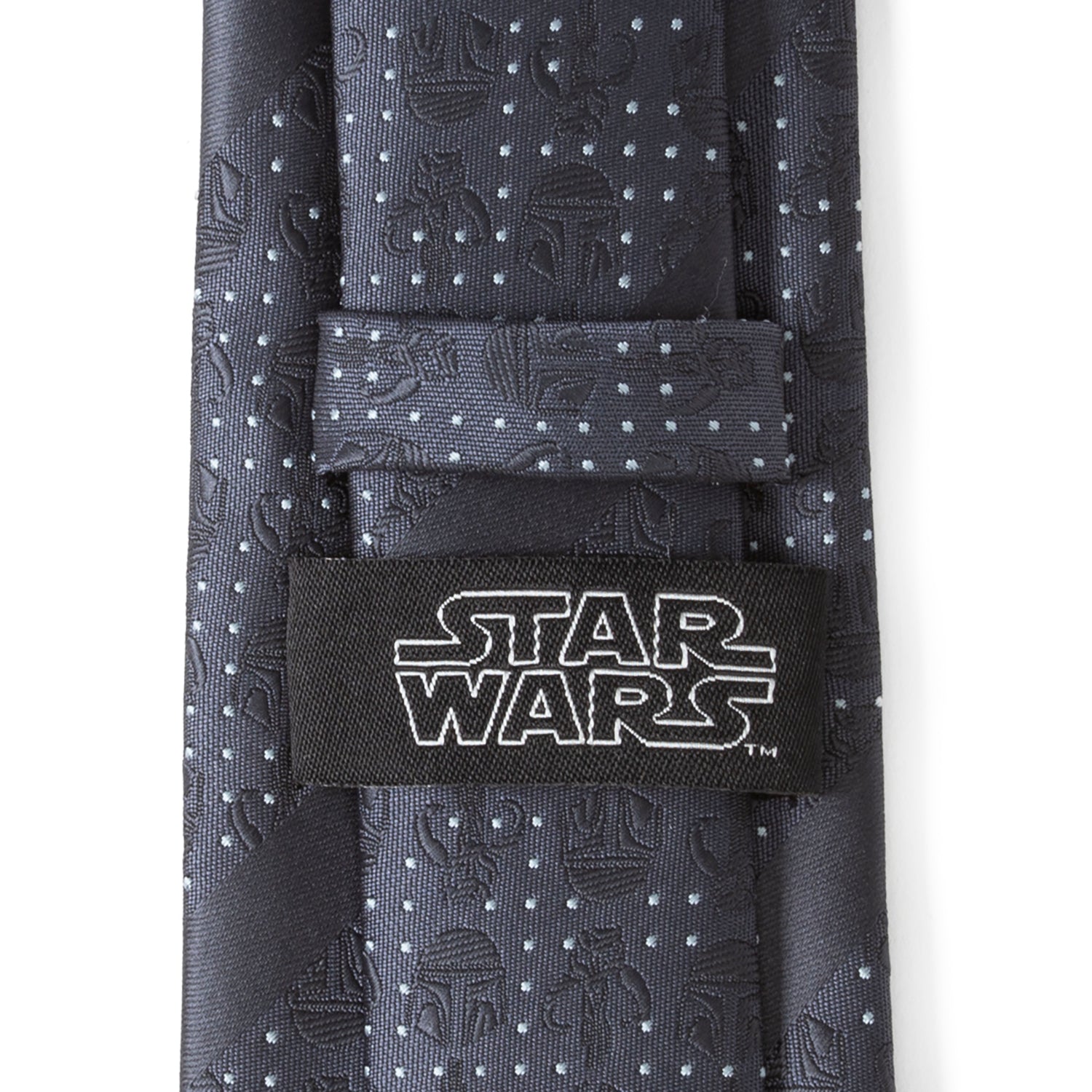 Star Wars Mandalorian Blue Dotted Striped Tie - My Men's Shop