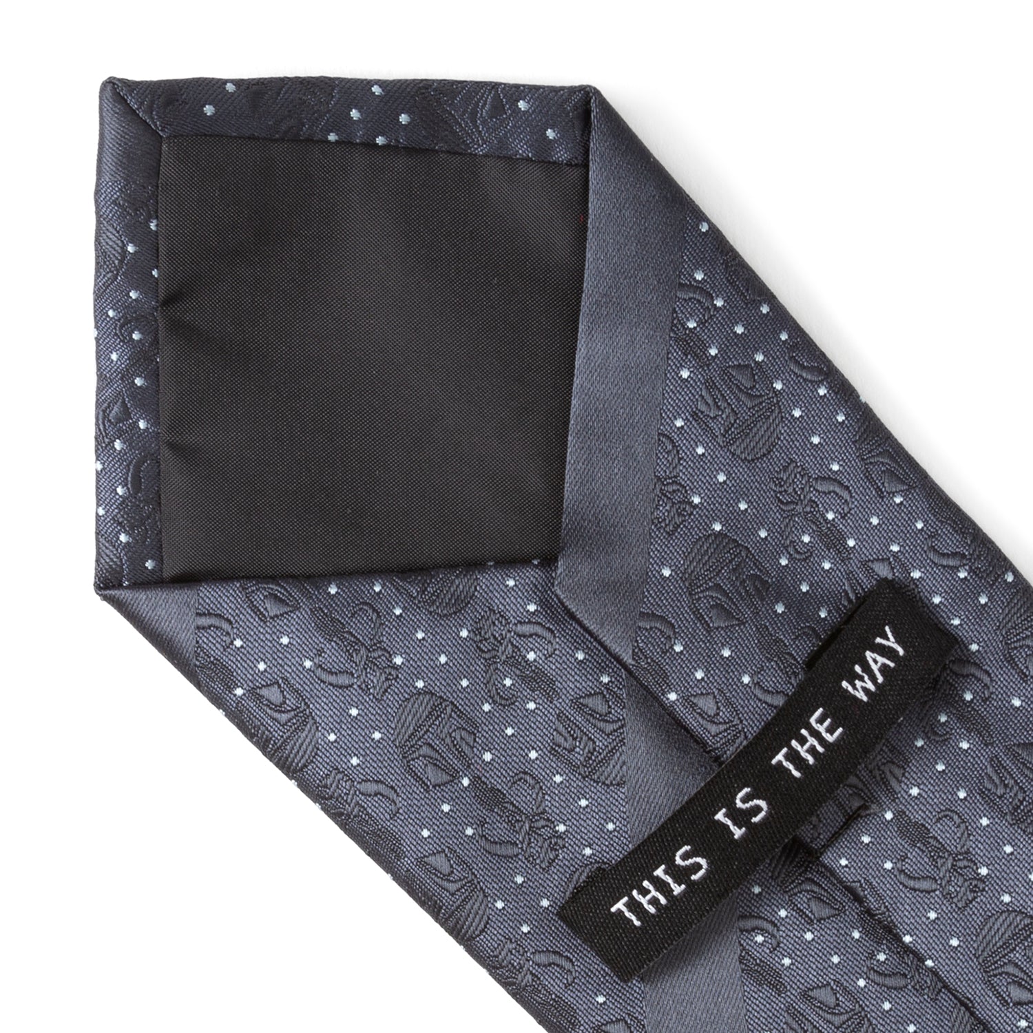 Star Wars Mandalorian Blue Dotted Striped Tie - My Men's Shop