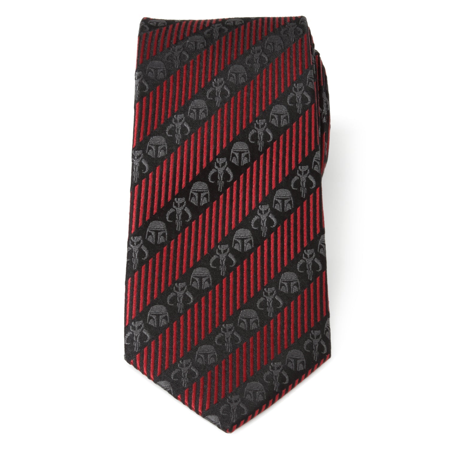 Star Wars Mandalorian Black and Red Striped Tie - My Men's Shop