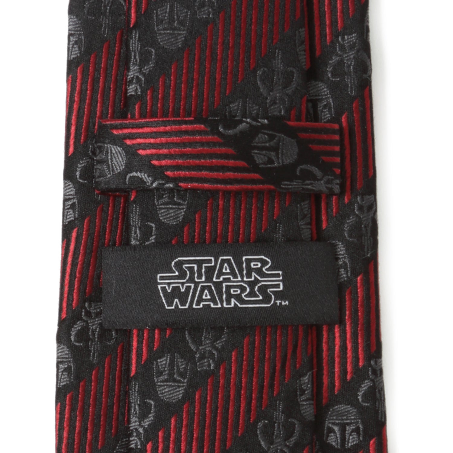 Star Wars Mandalorian Black and Red Striped Tie - My Men's Shop