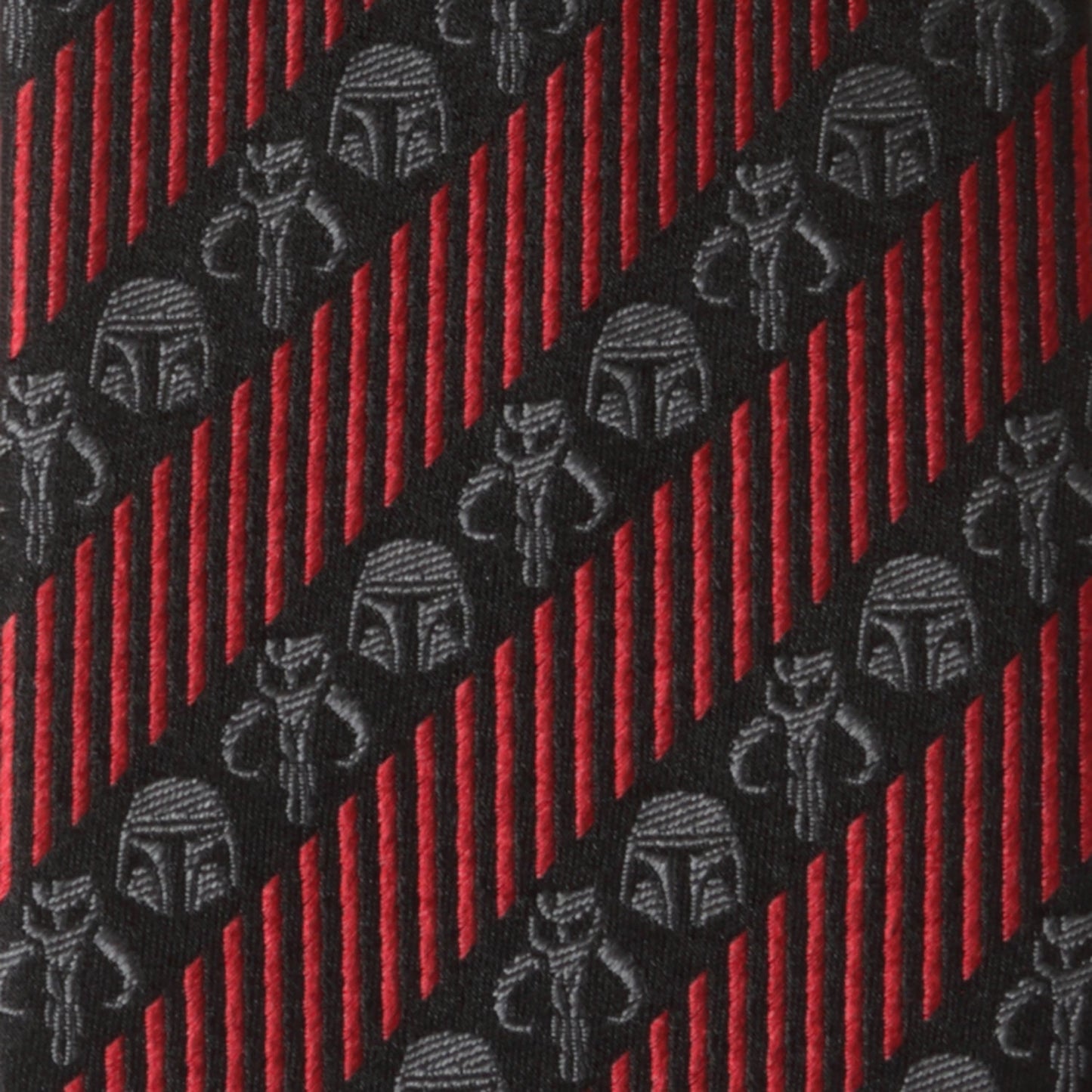 Star Wars Mandalorian Black and Red Striped Tie - My Men's Shop