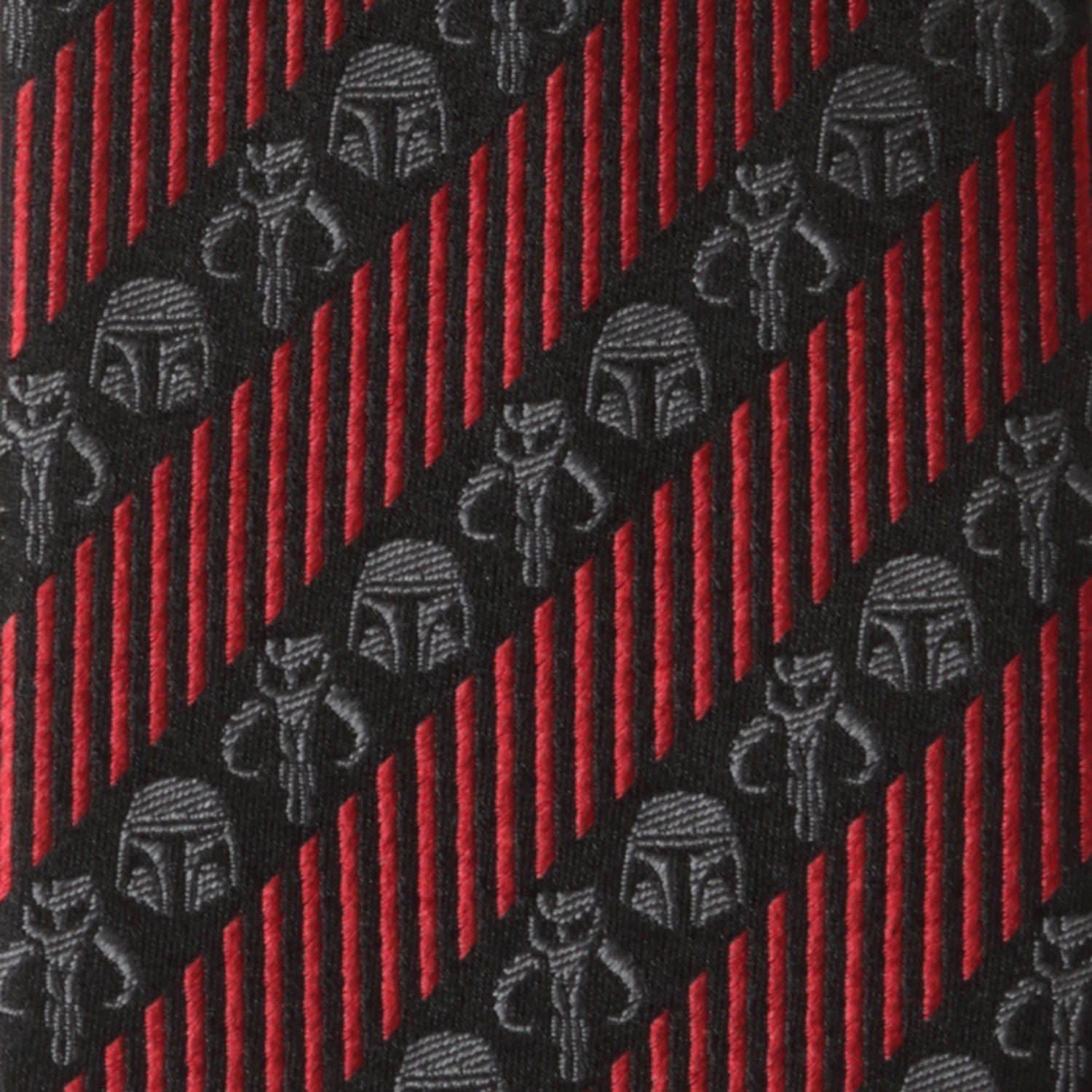 Star Wars Mandalorian Black and Red Striped Tie - My Men's Shop
