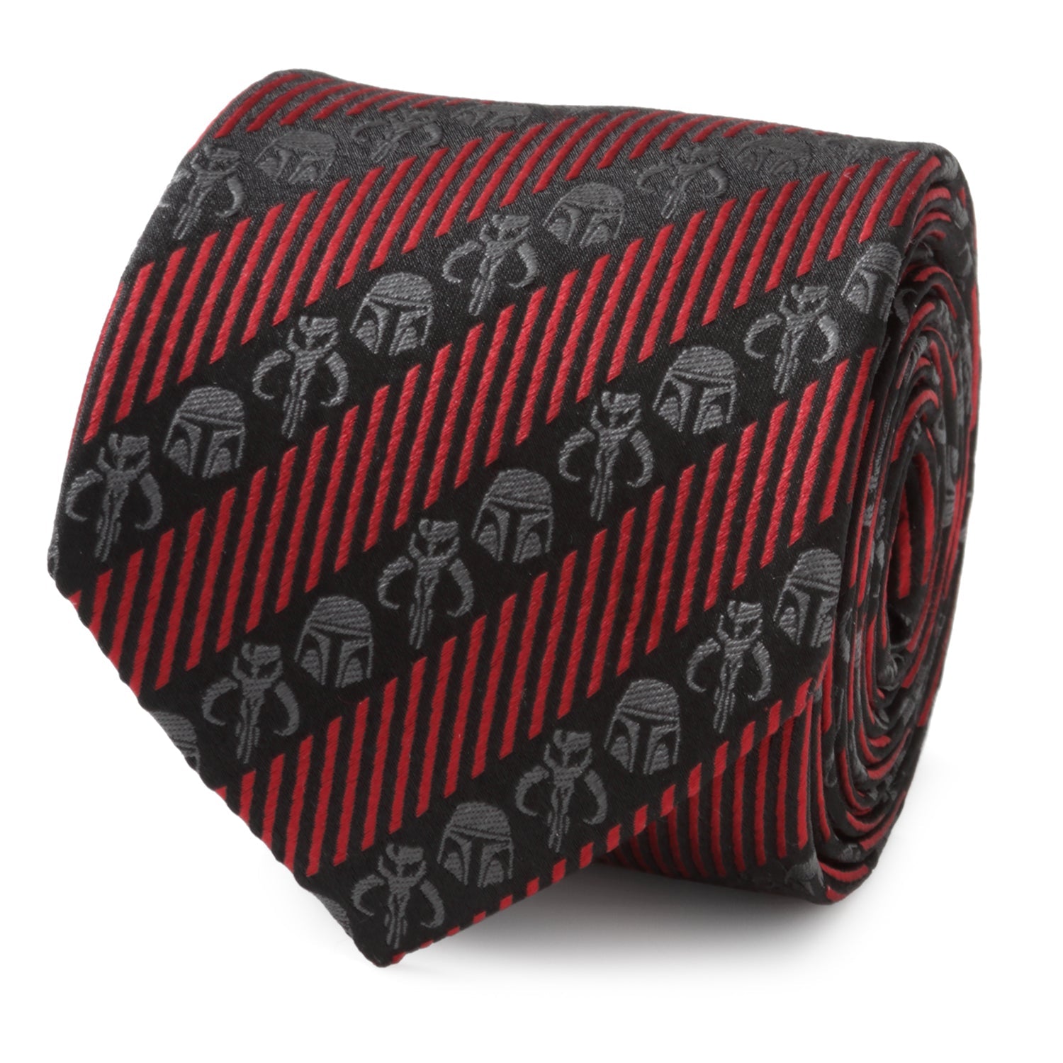 Star Wars Mandalorian Black and Red Striped Tie - My Men's Shop