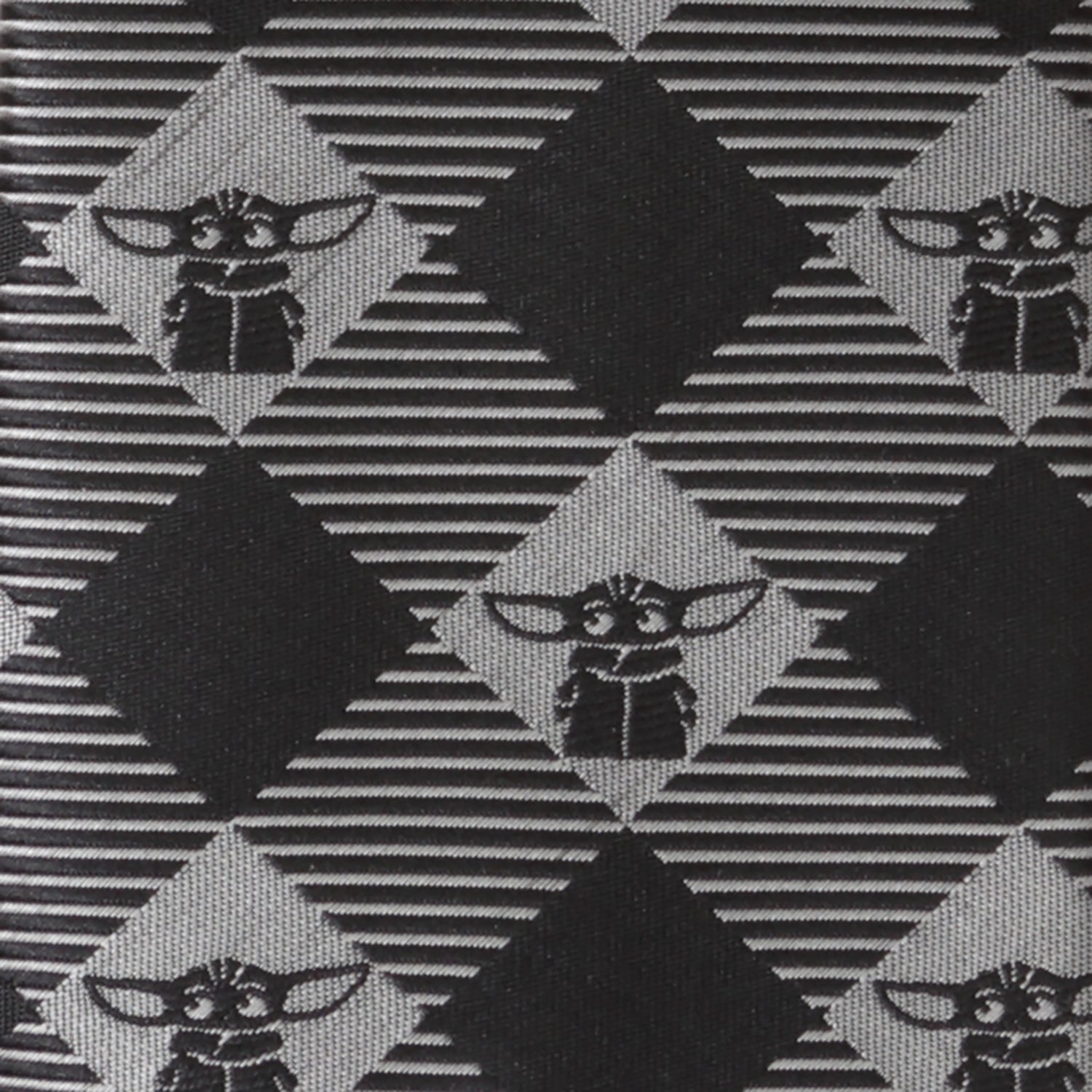 Star Wars Grogu Black Plaid Tie - My Men's Shop