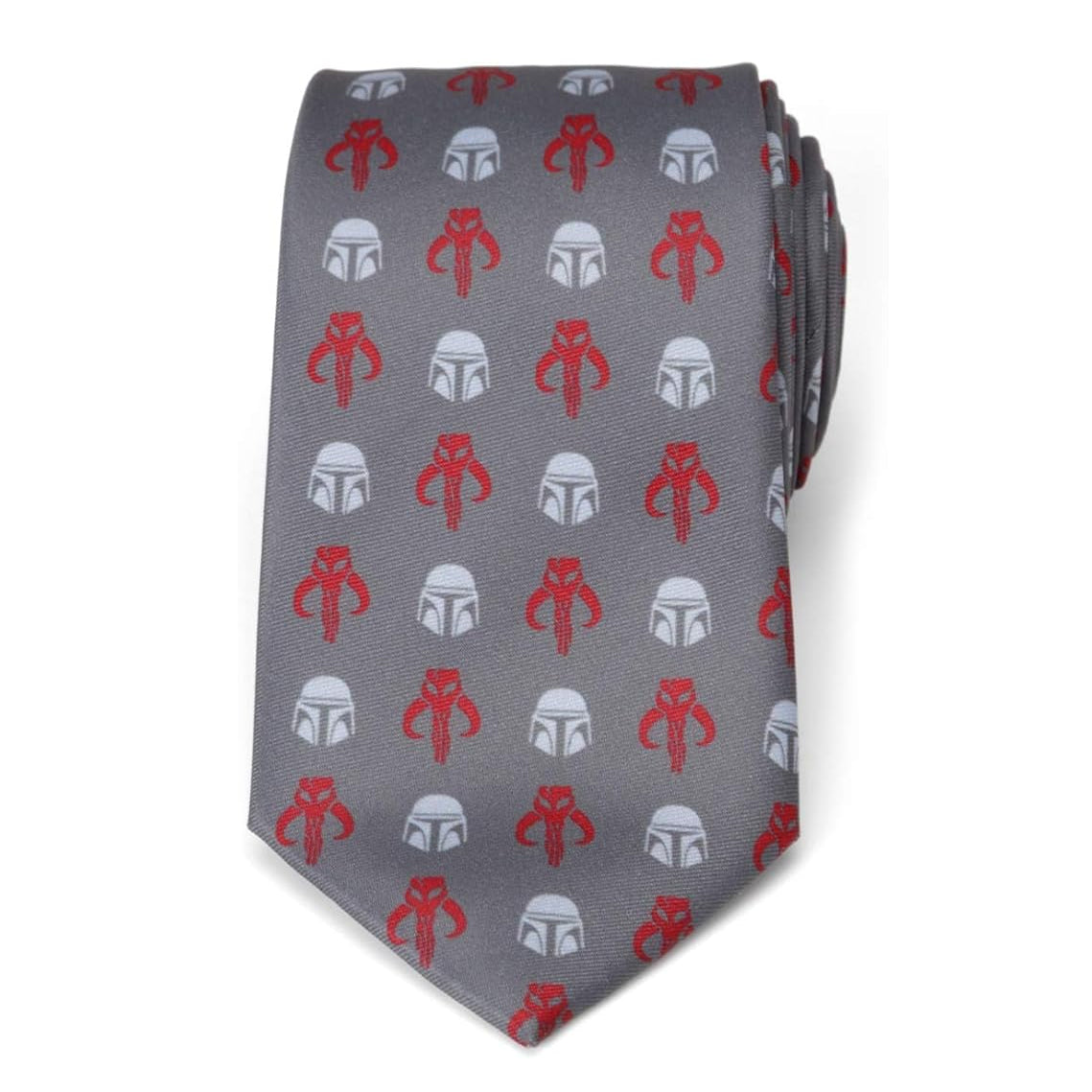 Star Wars Mandalorian and Mythosaur Red and Gray Tie - My Men's Shop