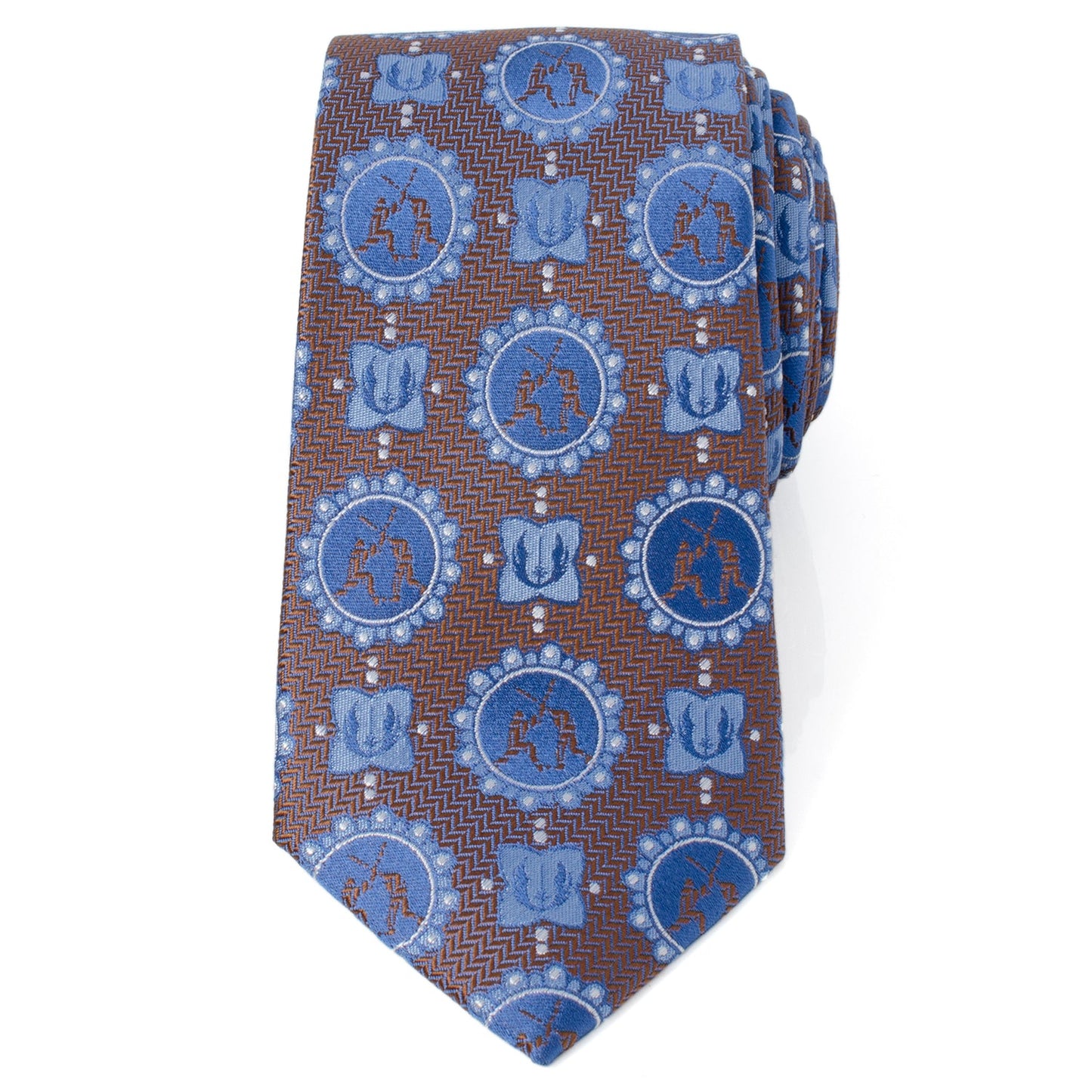 Star Wars Obi-Wan Kenobi and Anakin Skywalker LIGHTSABER Battle Blue Tie - My Men's Shop