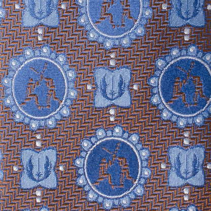 Star Wars Obi-Wan Kenobi and Anakin Skywalker LIGHTSABER Battle Blue Tie - My Men's Shop