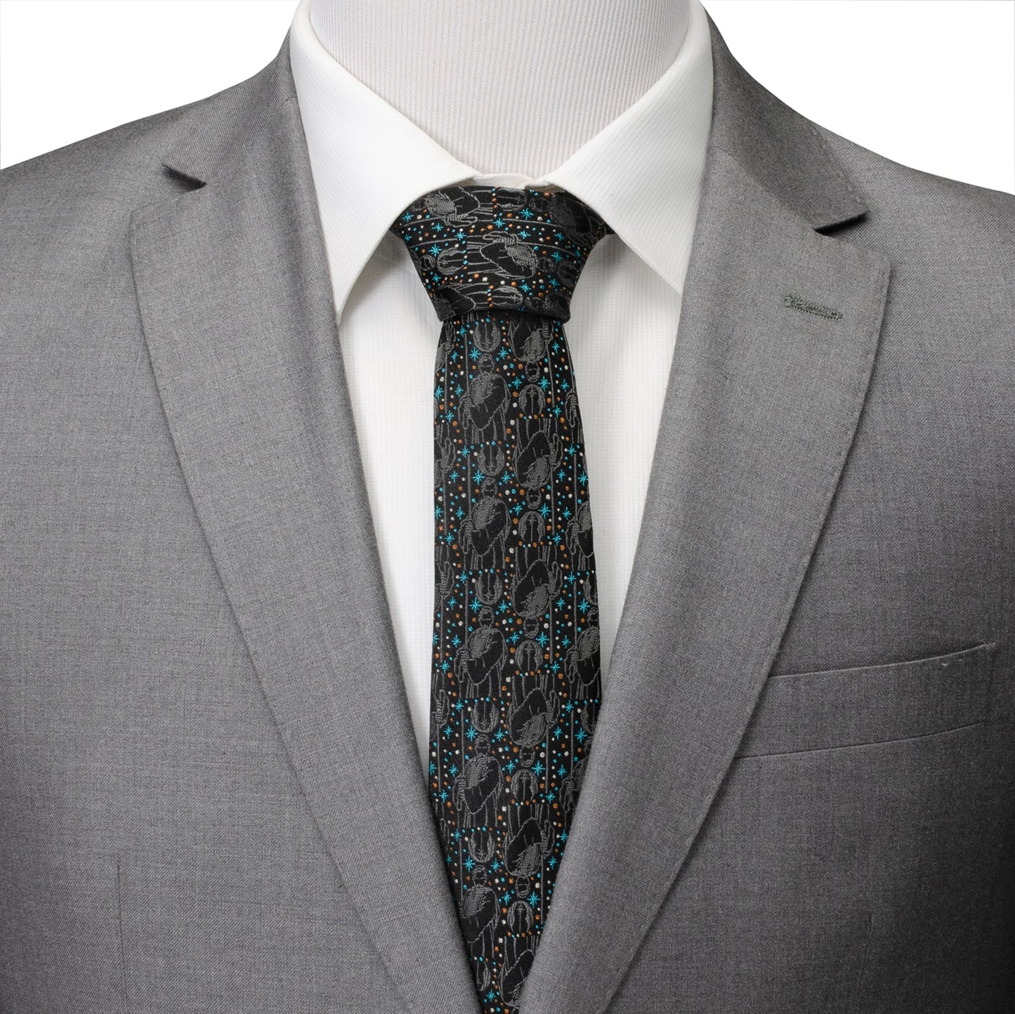 Star Wars Obi-Wan Kenobi Gray Tie - My Men's Shop