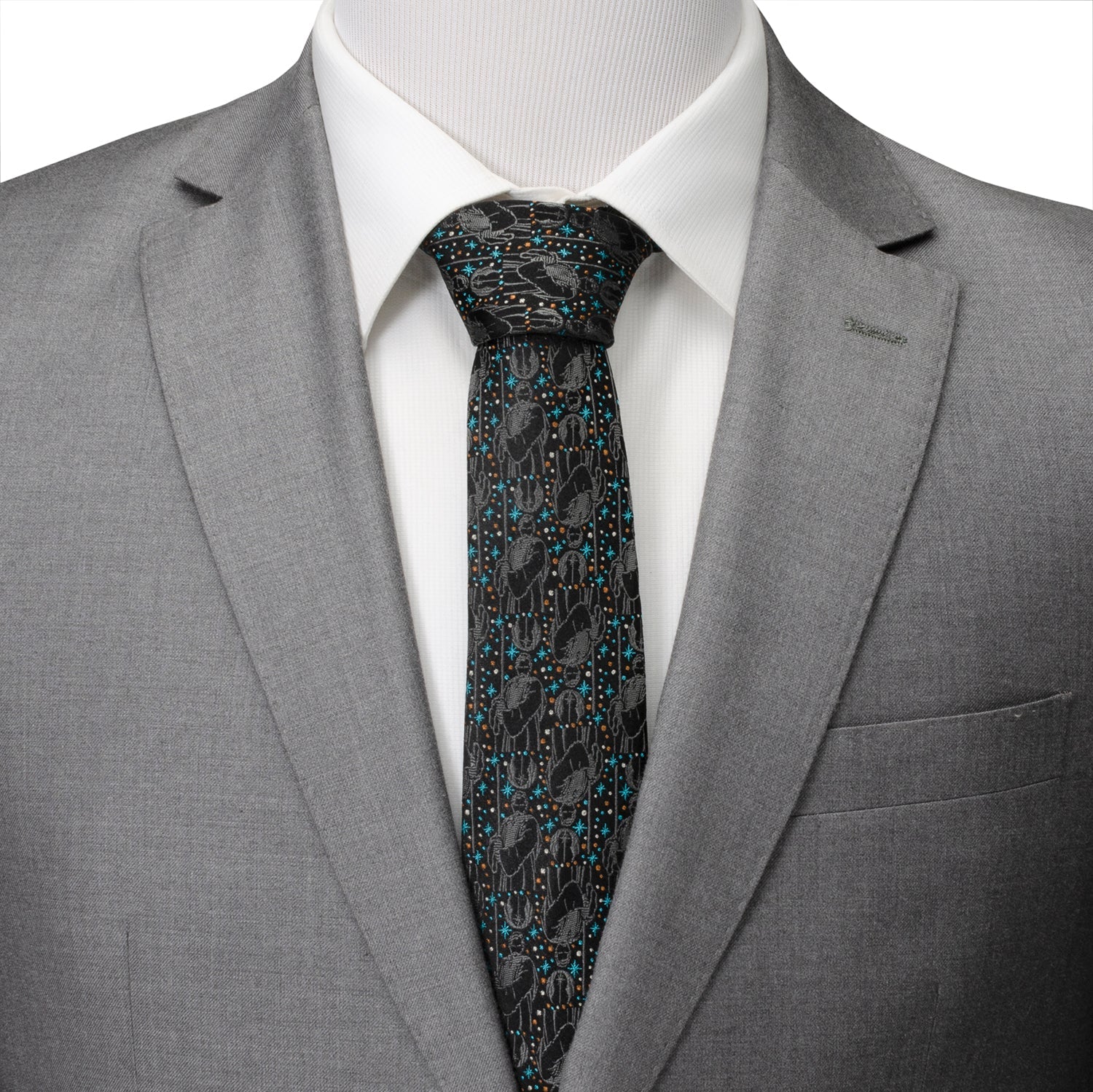 Star Wars Obi-Wan Kenobi Gray Tie - My Men's Shop