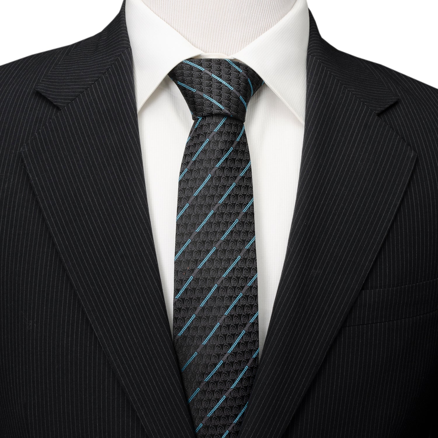 Star Wars Obi-Wan Kenobi LIGHTSABER Pattern Black Tie - My Men's Shop